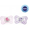 CHICCO Cumlík Physio Light silikónový 2-6m dievča - vtáčik/tukan 2 ks 71031.11A