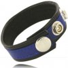 Metal Hard - Cock and Ball Strap With Snaps - Black and Blue