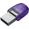 KIN Kingston Technology DataTraveler microDuo 3C USB kľúč 128 GB USB Type-A / USB Type-C 3.2 Gen 1 (3.1 Gen 1) Nerezová oceľ, Purpurová