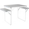Kempingový stôl s bočným stolíkom