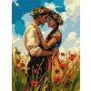 Ideyka Maľovanie podľa čísel Zamilovaný pár art_selena_ua 30 x 40 cm