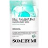Some By Mi Real AHA BHA PHA Calming Care Mask Upokojujúca plátienková maska 20 g