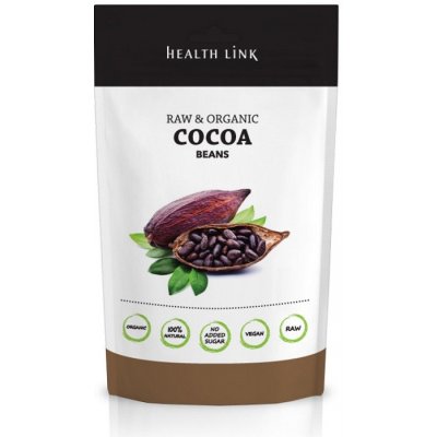 Health link BIO Raw nepražené kakaové boby 250 g