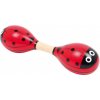 Small Foot Maraca dřevěné rumbakoule Beruška 2ks