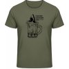 Akciové Gildan Soft-Style Tričko - Pivo pre vyvolených - Military Green - M - Pánske