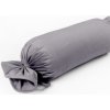 Biante Zamatový vankúš valec bonbon Velvet Prémium SVP-013 Sivý 15x40 cm