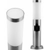 Lumiled Záhradné svietidlo E27 INOX 45cm zo zásuvkou 230V Lilium