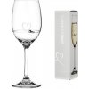 Diamante poháre na biele víno so Swarovski kryštálmi Petit Heart 240 ml 1KS