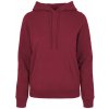 Dámska mikina s kapucňou Built your Brand Basic - bordó 5XL