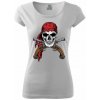 Pirát s bambitkou - Pure dámske tričko - L ( Biela )