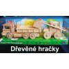 Drevený nákladiak a buldozér | drevené darčeky a hračky
