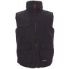Payper WANTED Zateplená vesta Black-Steel grey