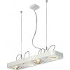 SLV Schrack Technik AIXLIGHT R2 LONG, QRB111, polkruhové, biele, G53, max. 4x50W- LI159081