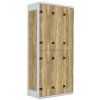 Tritón Pardubice, spol. s r. o. TRITON šatníková skriňa so 6 boxmi kov-lamino T1970, šedá - dub Baroque Gold