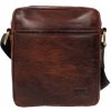 Sendi Design Pánska kožená taška cez rameno Andreas hnedá