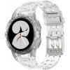 VSETKONAMOBIL 80742 GLACIER Ochranné puzdro s remienkom pre Samsung Galaxy Watch FE priehľadné