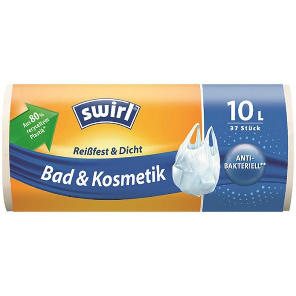 Vrece na odpad Swirl Antibakteriálne sáčky na odpad 1l 9μm 37 ks