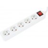 OMEGA Predlžovacia zásuvková lišta s 5 zásuvkami WITH BASIC SURGE PROTECTION 5,0 M 16A 5 SOCKET TYPE E FRENCH WHITE