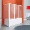 AQUATEK ROYAL VF1 80cm vaňová zástena pevná do kombinácie, profil biely, ROYALVF1BI8017