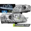 Tuning-tec PREDNÉ SVETLOMETY ANJELSKÉ OČI LED CHROME pasujú na AUDI A6 C6 04.04-08