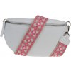 NovaKabelka.sk Reni Grande Bianca s prídavným popruhom V kožená talianska crossbody kabelka biela