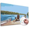 Maľovanie podľa čísel NA MÓLE – nízka náročnosť 70x50 cm