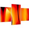Oranžový abstraktný obraz (Obraz 90x60cm)