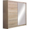Stolar Skriňa s posuvnými dverami VISTA 180 dub sonoma laminovaná doska 180 cm x 215 cm x 61 cm
