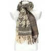 Cashmere Dámsky šedý teplý dlhý zimný šál 206x64 cm