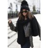Fashionweek Súprava dámskej čiapky, šálu JK Alaska Čierna