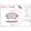 Sada brzdových platničiek, vždy 4 kusy v sade BREMBO P 85 083 (P85083)