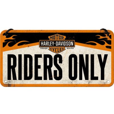 Nostalgic Art Plechová ceduľa Harley-Davidson Riders Only