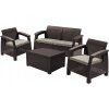 KETER Súprava záhradného nábytku Corfu set hnedá