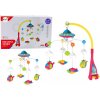 LEAN TOYS Kolotoč nad postieľku Ufo lietadlá 108 melódií