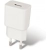 Maxlife sieťová nabíjačka MXTC-01 USB 1A + Typ-C kábel, biela