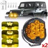 2X 75W PRACOVNÁ LAMPA PROTI ZAHMLIEVANIU LED Svetlomety 12V/24V 5800LM