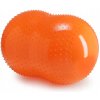 Masážna lopta s výstupkami Gymnic 50 cm oranžová a červená farba