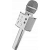 Iso Trade Mikrofon Bezprzewodowy Karaoke Reproduktor Bluetooth strieborný