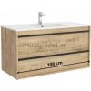 Salgar kúpeľňová skrinka s umývadlom 100 cm africa oak (Luxusné Salgar skrinky do kúpeľne)