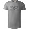 Geometria - svet - Tričko z organickej bavlny - 3XL ( Starostrieborná )