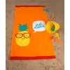 Jules Clarysse Detská plážová osuška Ananás Oranžová