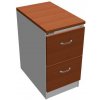 Dvojzásuvková kartotéková skriňa OP, 41,6x73,5x64 cm, čerešňa/sivá - 1 kus - 1 KS - 2 - kartotéková - 416x735x640 mm - Office Pro - 64 cm - 41.6 cm - 73.5 cm - čerešňa/sivá OFFICE PRO