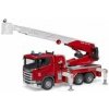 Bruder 3591 Hasičské auto Scania s rebríkom