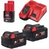 Milwaukee M18 NRG-502 Sada 2ks akumulátoru a nabíječky (5,0 Ah)
