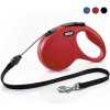 Flexi Classic M 5m - lanko (do 20kg) Farba: Červená