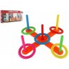 Házecí hra kříž s kruhy plast 12ks v krabici 42x19x6cm
