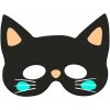 Folat maska Happy Halloween - čierna mačka