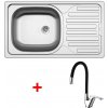 Nerezový drez Sinks CLASSIC 760 + drezová batéria VENUS
