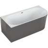 Polimat Sola 160x75 voľne stojaca akrylátová vaňa, grafitová Dĺžka vane: 160 cm, Orientácia: pravá, 00118