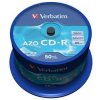 VERBATIM CD-R(50-Pack)Spindl/Crystal/DLP/52x/700MB